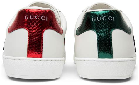 gucci snake skin shoes|gucci ace embroidered shoes.